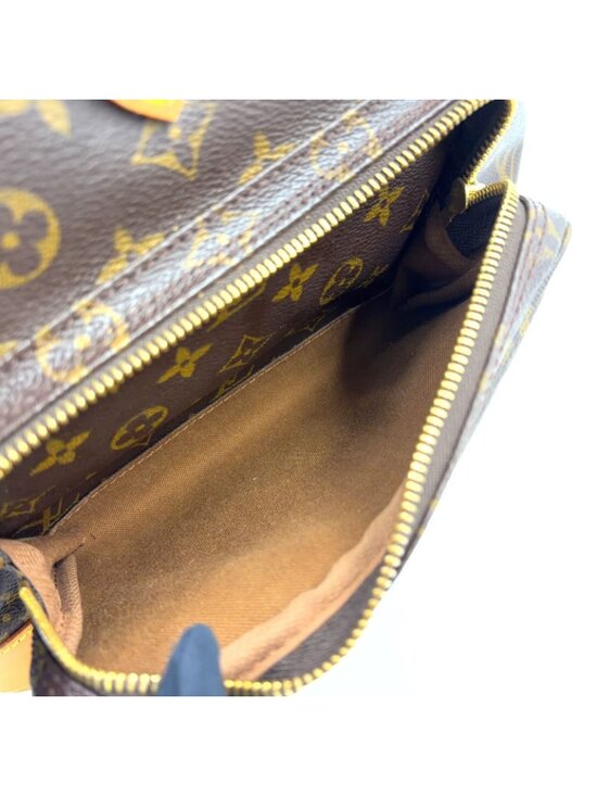 Louis Vuitton Montsouris GM Monogram Leather Brown Light Backpack Gold